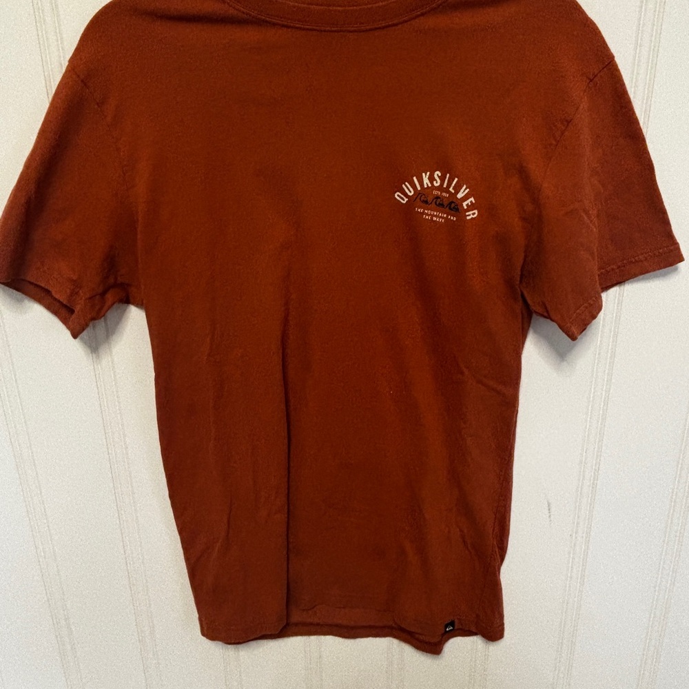 Quiksilver Men's Rust Short Sleeve Logo T-Shirt